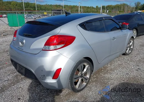 2012 Hyundai Veloster Base W/Black z USA, uszkodzony, nr VIN KMHTC6AD2CU069029